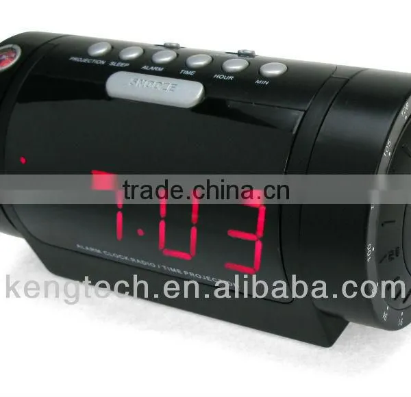 Long Shape Desktop Projector Clock Radio photo-4