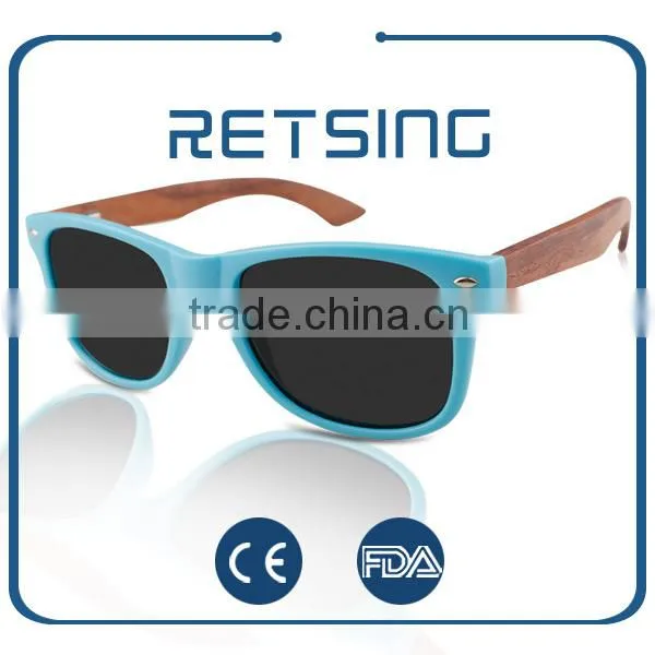 2015 Plastic Frame With Bamboo Pins Sunglasses Customized With Logo for Free With Polarized Lenses photo-5