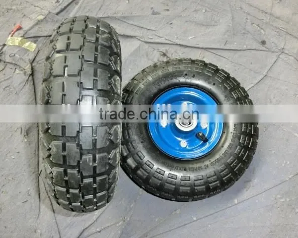 Garden Cart Rubber Wheel 10"x4.10/3.50-4 Rubber Tyre photo-2