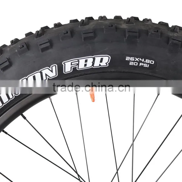 China Fatbike Wheel 26er Carbon Fat Bike Wheels 90mm Width With Maxxis Tire 26*4.8mm 2 Years Warranty photo-2
