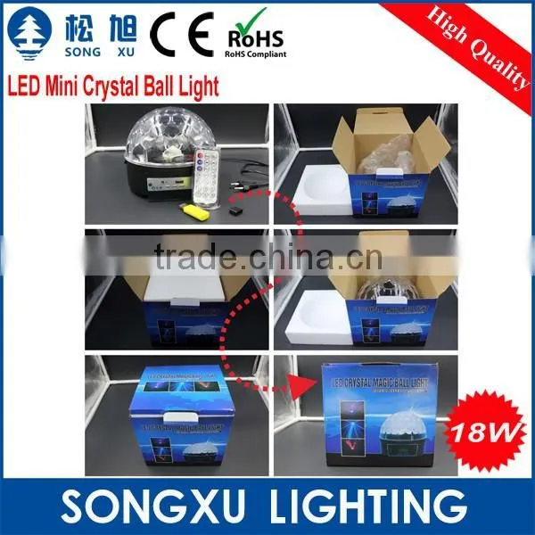 High Power Mini Disco Led Crystal Magic Ball Light Club Lighting photo-6
