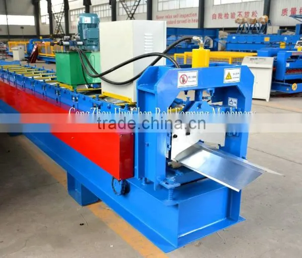 Galvanized Aluminum Roofing Ridge Cap Making Machine photo-3
