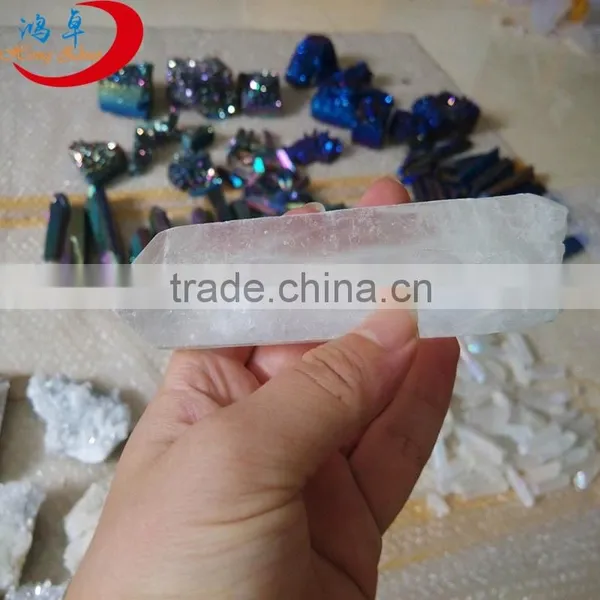 Exquisite Natural White Rough Crystal Wands / Points for Decoration photo-2