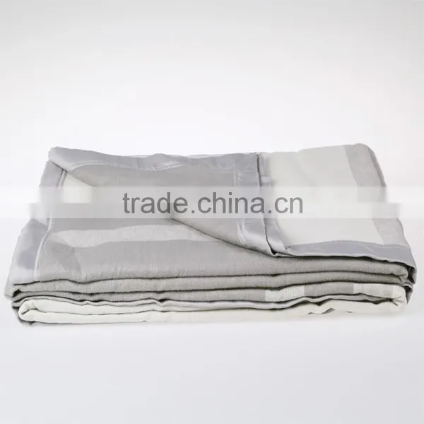 2016 New Design Fashion Silk Fleece Blanket
