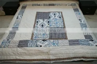 Attractive Color Combination Patch Print Classic Quilt
