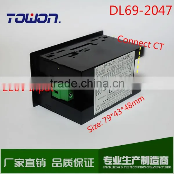 D69 Multi-functional LED Display Panel Meter Voltmeter Ammeter With Active and Electric Energy and Power Factor 80-300V 0-100A photo-4