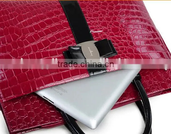 Newest Alligator Pattern Red Exquisite pu Women Bag photo-4