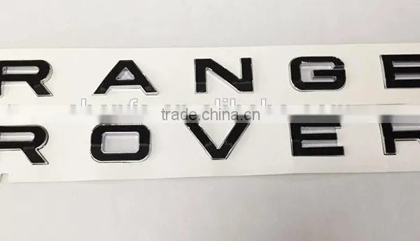 Hot Sale Unique 3D Plastic Raised Black/Chrome Letter Car Grille Emblem Badge photo-2