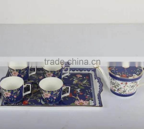 Fine Bone China Tea Set 4cups and Saucer photo-3