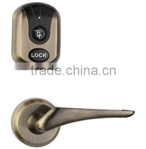 GD Hot Style Card Swipe Round Knob Programmable Door Lock photo-3