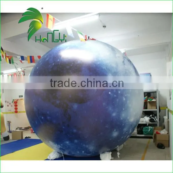 Wonderful PVC0.18 Magic Lighting Up Inflatable LED Moon Globe Balloon From Hongyi Toy photo-4