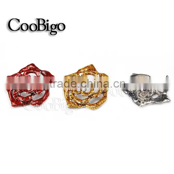 Fashion Jewelry Popular Colorful Glitter Powder Flower Rhinestone Brooches Pin Wedding Party Girl Gift Apparel Accessories photo-2