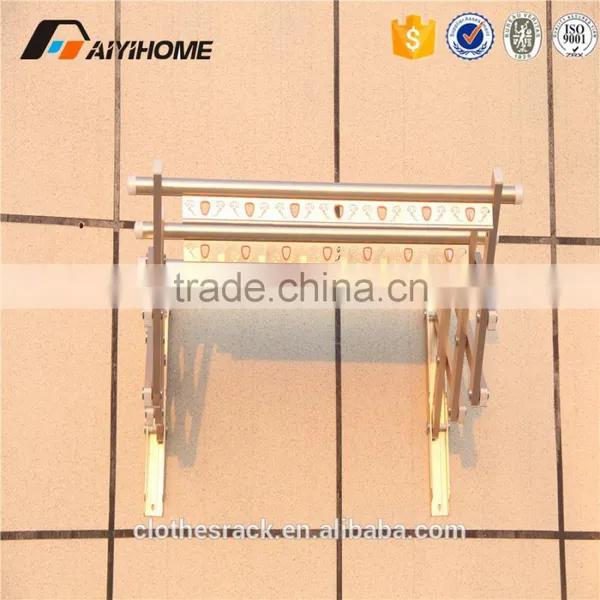 2016 Hot Sale Aluminum Balcony Wall Mounted Hanging Clothes Drying Rack photo-4