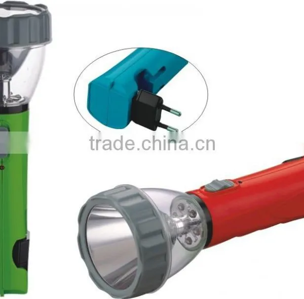 New Design Rechargeable VDE Round Plug Flashlight photo-2