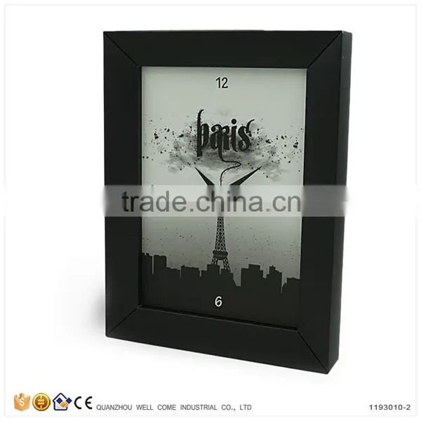 Cheap Customized DIY Recycled Paper Wall Clocks With Photo Frame photo-2