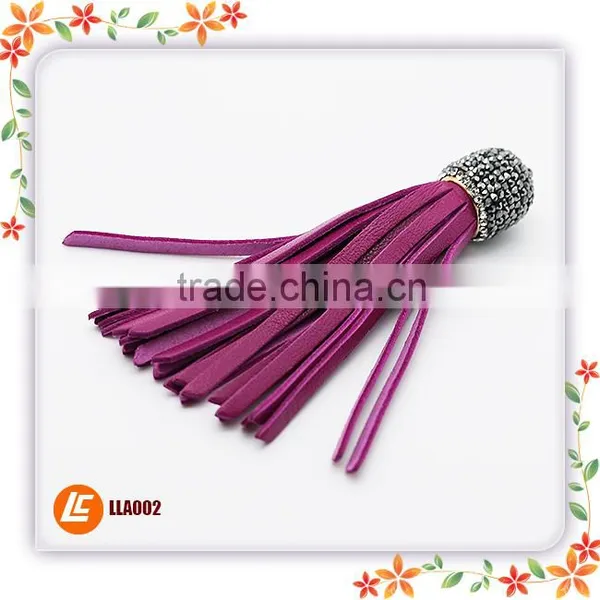 Top Quality Soft Colorful Leather Tassel for Necklace photo-4