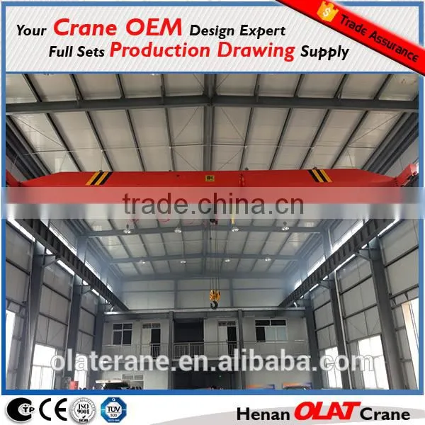 10t Electric Single Girder Overhead Crane With Electric Hoist