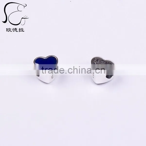 925 Silver Enamel Lipstick Beads for Gold European Charm Bracelet photo-2