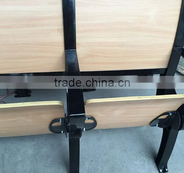 Cheap Attached Folding College School Student Desk and Chair HXFD002 photo-5