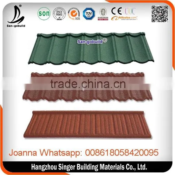 Steel Metal Supplier Green Unfade Construction Materials Roof Tiles for Nigeria/Kenya photo-3