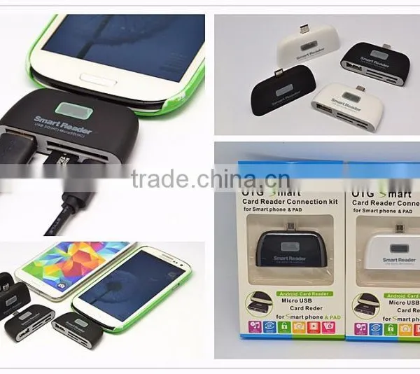 4 in 1 OTG Adapter Micro USB Card Reader SD HC TF photo-6