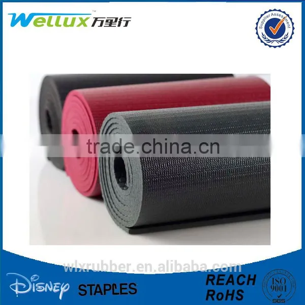 Custom Mesh Fabric Surface Natural Rubber Yoga Mat Quality Choice photo-5