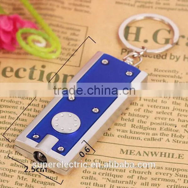 Professional Manufacturer High Quality Custom Cheap Led Flashlight Keychain Wholesale Led Key Chain photo-2