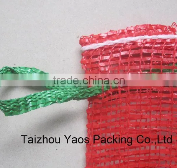 Red PP Tubular Mesh Bag Onion Circular Tubular Bag photo-5