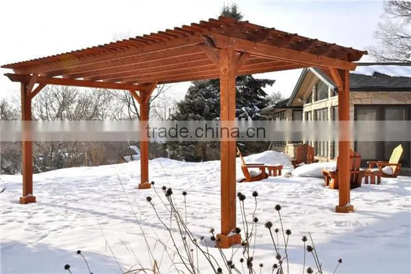 Recycled Backyard Outside Hollow Composite Wood Decking Wpc Decking Pergola 3x3 photo-4
