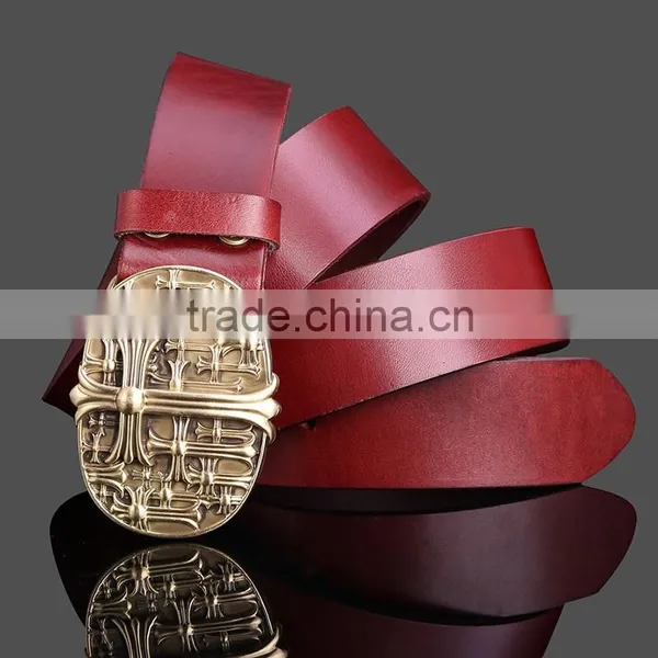 China Belt Factory Hot Sell Item Belt Genuine Leather Ladys Waist Belts photo-3