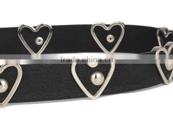 Alloy Pin Buckle Belt Female Heart Design photo-4