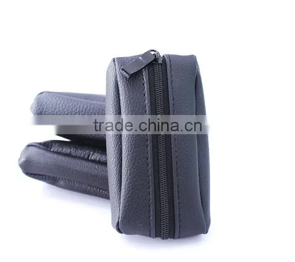 Genuine Leather Coin Bag Two Zipper Closure With Key Ring Since 1997 photo-2