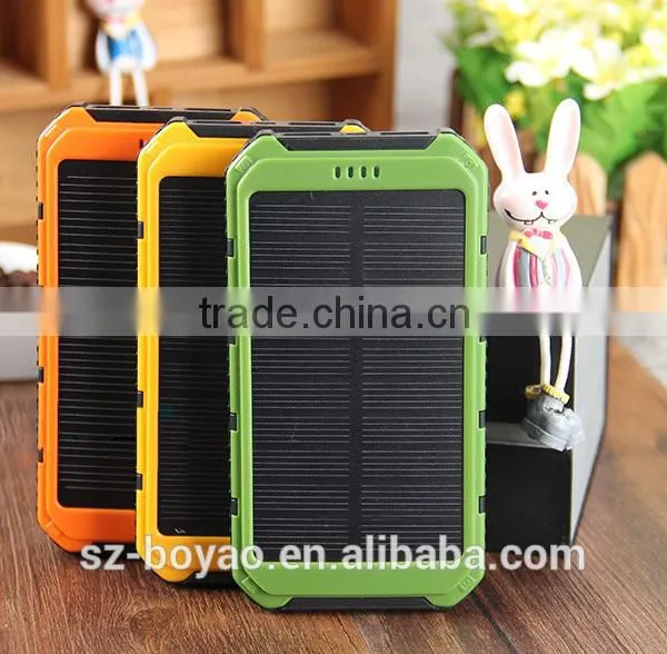 2016 New Model Solar Power Bank , Universal Portable Solar Power Bank With Dual Output photo-2