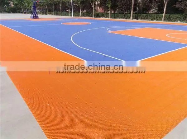 Outdoor Portable Interlocking Basketball Court Floor Mat photo-5