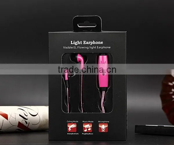 3.5mm LED Earphones For Mobile Phones Music Cell Phones Headphones photo-4