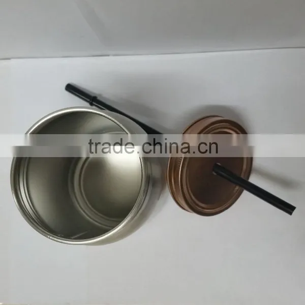Hot Sale Stainless Steel Single Wall Mason Jar With Handles Custom Color Size Logo photo-3