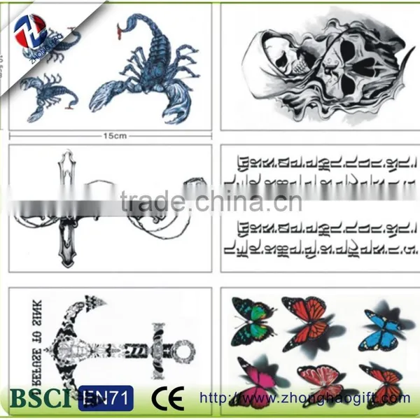 Chic-shape Temporary Decorative Tattoo Sticker for Body photo-3