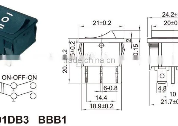 On-off Switchchzjcz/sub Minature Rocker Switch,rocker Switch Mini Switch photo-3