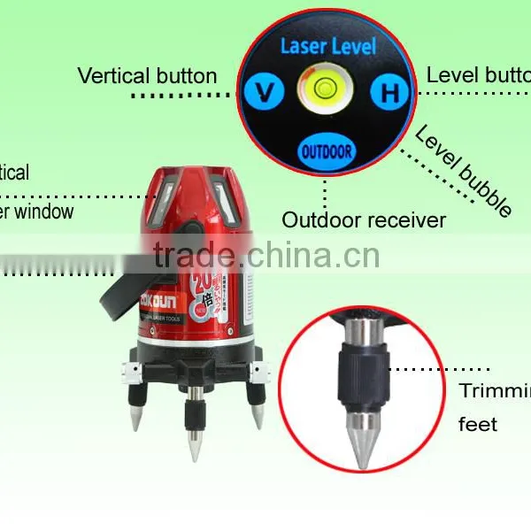 New Design Li-ion Battery Red Laser Level Prices photo-4