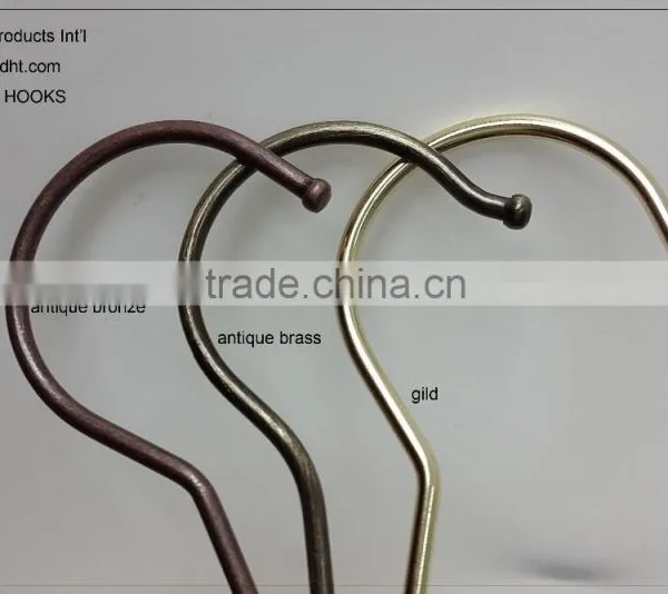 HH Metal Hanger Hooks Nail for Pants Hanger Wooden Hanger Hooks Antitheaft Hook Ring photo-5