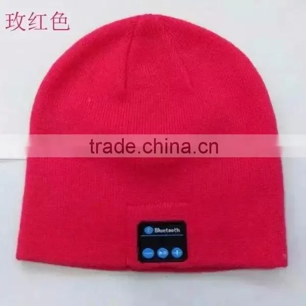 Wholesale Bluetooth Headphone Beanie Hat, Knitted Wireless Bluetooth Earphone Winter Warm Hat photo-4