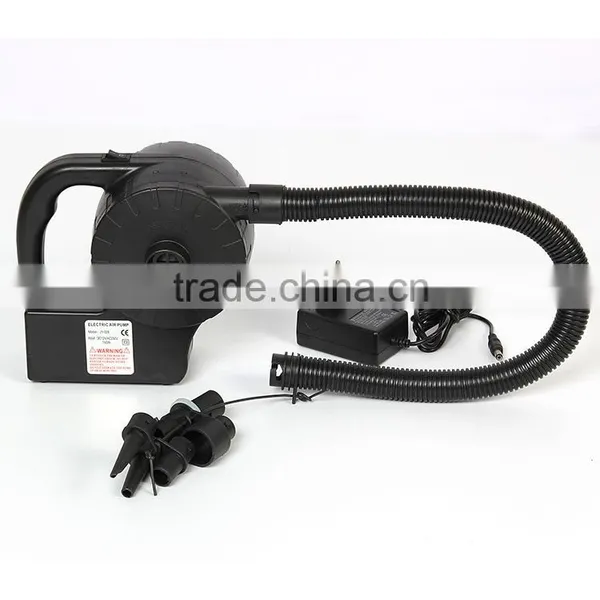 DC 12V/AC 230V 3 Universal Nozzle Adaptors Portable Electric Air Pump photo-3