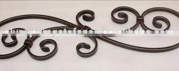 Wrought Iron Parts for Staircase Fence Railings With Scrolls photo-2