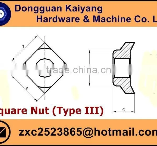 M6 Quick Release Nut Square Nut Type III (Bicycle Fastener) photo-5