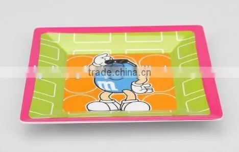 melamine square plate