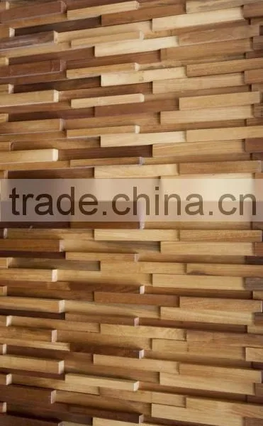 Teek Baroque Style Decorative 3D Wood Wall Panel photo-2