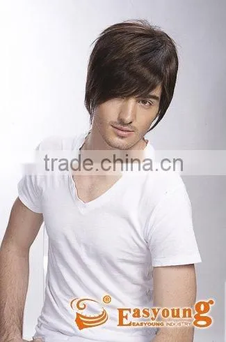 Toupee, Synthetic Hair Lace Wigs for Men photo-4