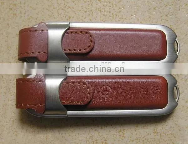 Elegant Factory Direct Selling Cheap 1gb Usb Flash Drive Brand Custom Leather Can be Printed Logo photo-5