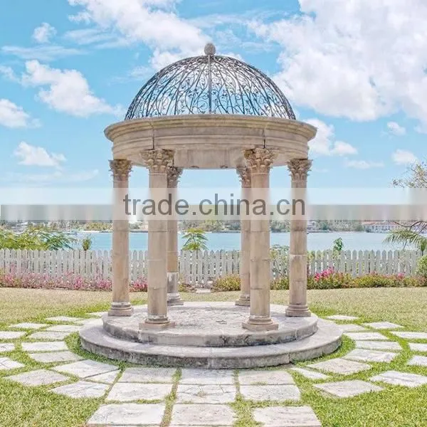 Factory Supply Marble Pavilion Gazebo for Sale photo-2