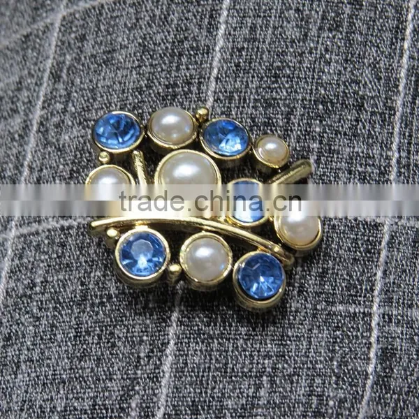 Custom Chinese Diamond Alloy Button For Garment photo-6